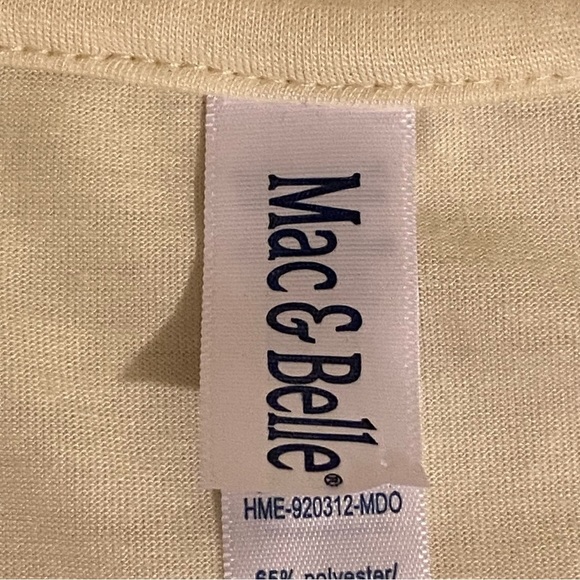 Women’s Mac & Belle Size L Red Birds Pattern Long Sleeves High Low Top - Picture 9 of 9